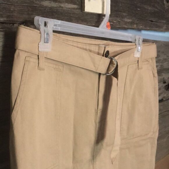POINT Zero Size 13 Tan Skirt With Belt - Picture 2 of 5